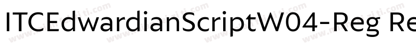 ITCEdwardianScriptW04-Reg Regular字体转换